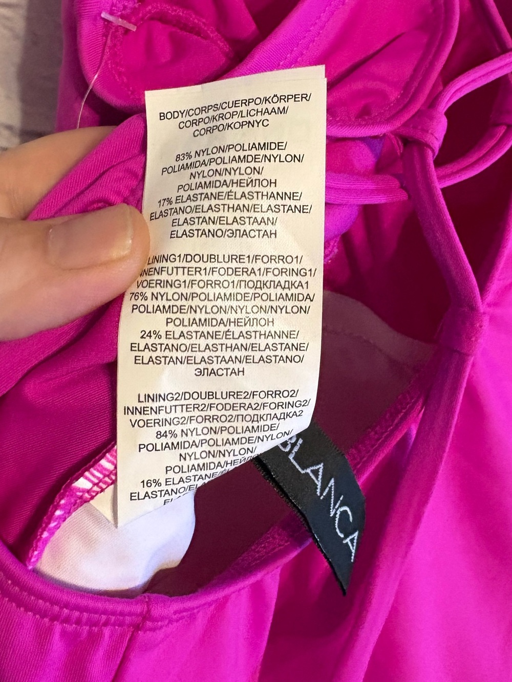 La Blanca Island Goddess One-Shoulder Hot Pink One-Piece Swimsuit - Picture 14 of 15